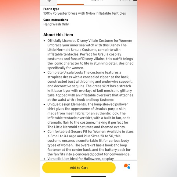 Ursula Costume - Picture 4 of 9